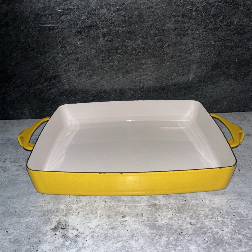 Dansk IHQ France Rectangular Baking Pan 10" X 8" Yellow
